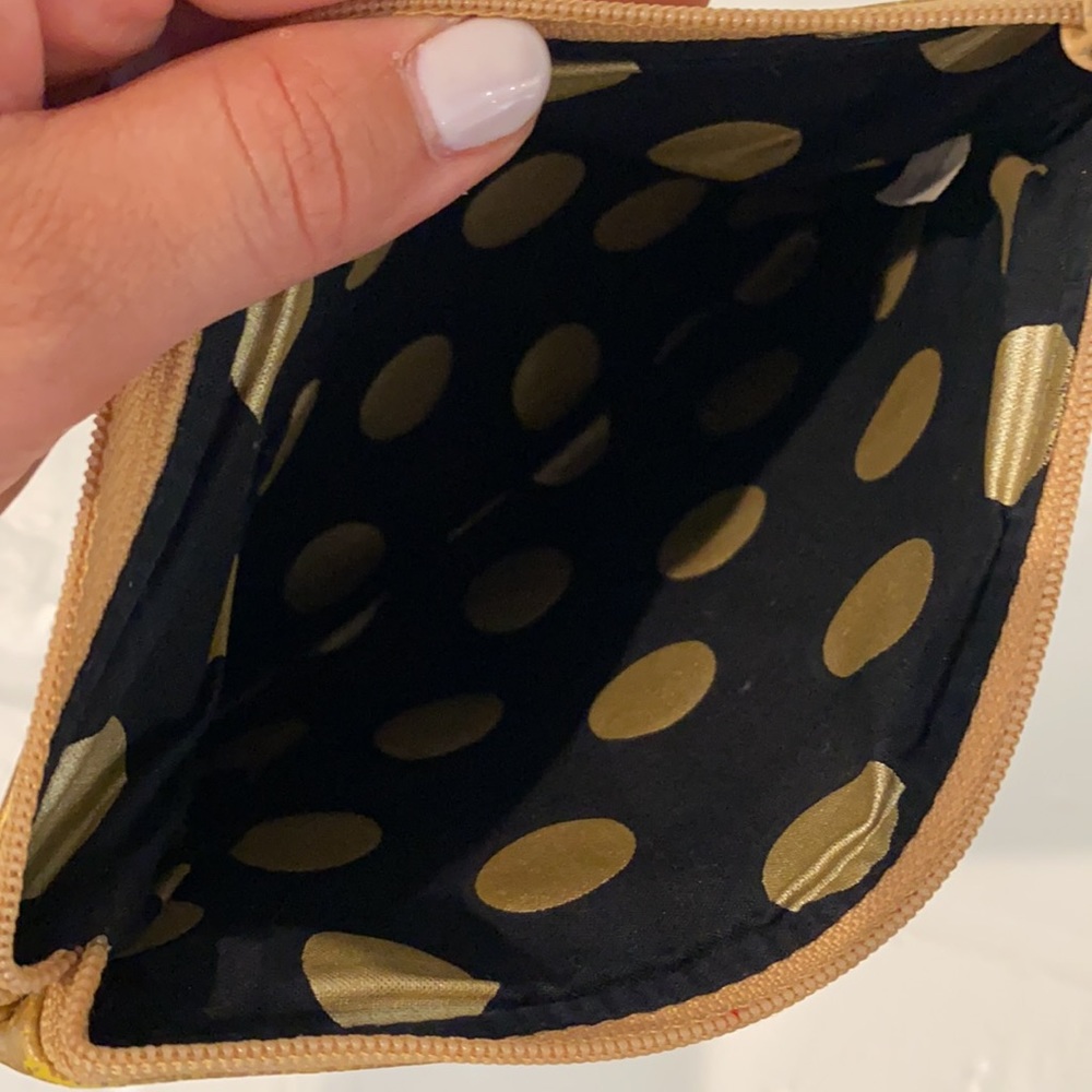 Gold “R” Cosmetic Pouch - Picture 3 of 3